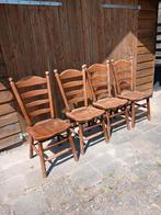 Houten stoelen cafe stoelen, Huis en Inrichting, Stoelen, Ophalen, Gebruikt, Bruin