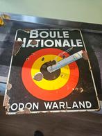 Boule Nationale Odon Warland Emaillebord, Ophalen of Verzenden