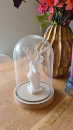 Stolp met decoratieve witte hertenkop, Ophalen of Verzenden, Zo goed als nieuw