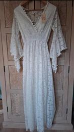 New Collection Kant Maxi Jurk S/M - Boho Italiaans, Maat 38/40 (M), Wit, Nieuw, Ophalen of Verzenden