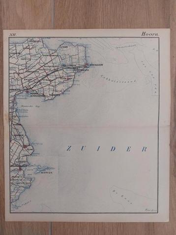 12 / Hoorn / Hoogkarspel / Wognum / Zwaag/ Edam / Litho 1885 beschikbaar voor biedingen