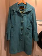 Turquoise wollen jas van Spoon - Maat 38, Kleding | Dames, Ophalen of Verzenden, Zo goed als nieuw, Maat 38/40 (M), Overige kleuren