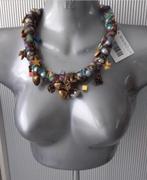 Manouk - kleurrijke ketting met bedels, Overige materialen, Verstelbaar, Overige kleuren, Verzenden