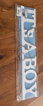 Wand decoratie  bord geboorte jongen, Ophalen of Verzenden, Nieuw, Kraamcadeau