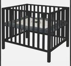 Zwarte box incl matras en matras hoes, Kinderen en Baby's, Boxen, Ophalen, Zo goed als nieuw