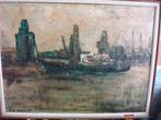 SCHILDERIJ JOS VAN HOUDT zomer de Schelde, Antiek en Kunst, Ophalen