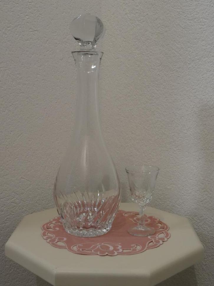 Nachtmann Vanessa karaf kristal en bijpassend glaasje, nieuw, Antiek en Kunst, Antiek | Glas en Kristal, Ophalen of Verzenden