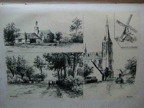121 / Teteringen / Bavel / Dorst  Litho 1876, Antiek en Kunst, Kunst | Litho's en Zeefdrukken, Ophalen of Verzenden