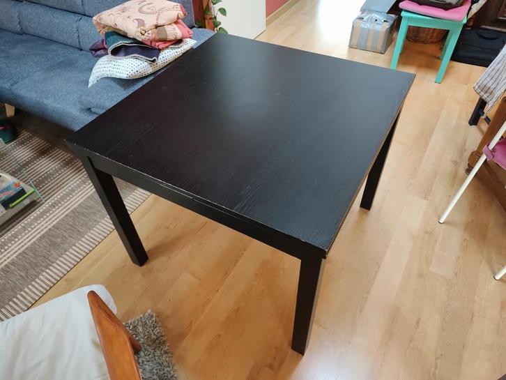 Uitschuifbare Eettafel - Ikea Bjursta, Huis en Inrichting, Tafels | Eettafels, Gebruikt, 50 tot 100 cm, Rechthoekig, Ophalen