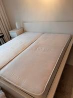 Wit 2 persoonsbed met luxe schotelbodem 1.80x2.00m te koop, Ophalen, Wit, Tweepersoons, Zo goed als nieuw