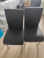 Zwarte eetkamerstoelen, Huis en Inrichting, Ophalen, Zo goed als nieuw, Zwart