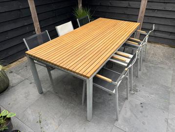 Val Eur Tuinset Teak Alu beschikbaar voor biedingen
