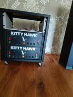 2x Kitty Hawk 2x60watt poweramps met rack., Audio, Tv en Foto, Versterkers en Receivers, Overige merken, Stereo, Zo goed als nieuw