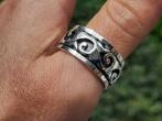 Vanoli 925 zilveren draai / spin ring unisex maat 20, Sieraden, Tassen en Uiterlijk, Ringen, Vanoli, 20 of groter, Nieuw, Ophalen of Verzenden