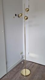 Goud staande lamp van Made, Huis en Inrichting, Lampen | Vloerlampen, Ophalen, Gebruikt