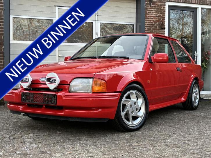Ford Escort 1.6 RS Turbo '89 1ste Lak Harde Auto! (bj 1989), Auto's, Oldtimers, Te koop, Lichtmetalen velgen, Radio, Ford, Benzine