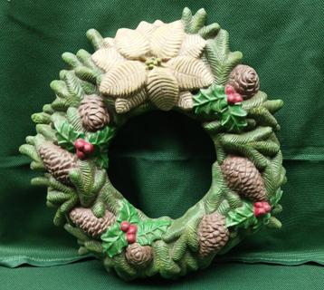 Gipsen kerstkrans beschikbaar voor biedingen