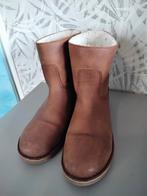 Gevoerde enkellaarzen cognac kleur maat 40 aQa, Kleding | Dames, Schoenen, Ophalen of Verzenden, Zo goed als nieuw, Bruin