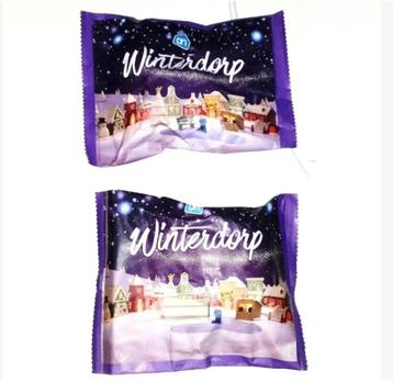 Kerstdorp ah winterdorp Supermarktacties, dichte kerstmini's beschikbaar voor biedingen