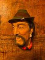 set van 3 originele Bossons wall heads met een werelds., Antiek en Kunst, Ophalen