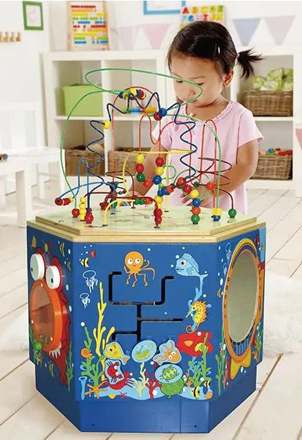 Grote activiteitentafel Coral Reef, Kinderen en Baby's, Speelgoed | Houten speelgoed, Nieuw, Overige typen, Ophalen of Verzenden