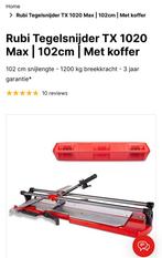 Rubi tegelsnijder tx 1020  met koffer, Doe-het-zelf en Verbouw, Ophalen, Zo goed als nieuw, 10 m² of meer, Overige materialen