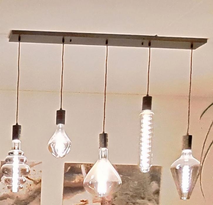 Calex plafondplaat - 5 snoeren - E27 - zwart(Zonder Lampen), Huis en Inrichting, Lampen | Hanglampen, Gebruikt, Minder dan 50 cm