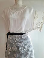 2 ann demeulemeester tops/ minijurk + shorts notthatsexy, Maat 38/40 (M), Kostuum of Pak, Wit, Nieuw