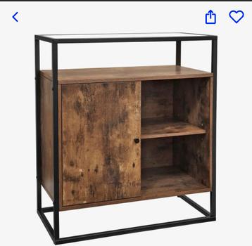 Dressoir/Bijzettafel met Glazen Blad beschikbaar voor biedingen