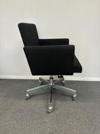 Stoelen Lensvelt AVL stof zwart verrijdbaar (12x vr), Huis en Inrichting, Gebruikt, Zwart, Ophalen of Verzenden, Metaal
