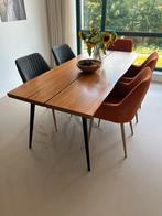 Houten eettafel, Ophalen, Gebruikt, 50 tot 100 cm, Vijf personen of meer
