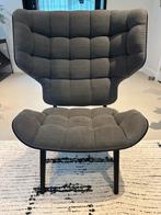 Mammoth chair Norr 11, zwart eiken en stonewash grijze stof, Huis en Inrichting, Fauteuils, Ophalen, Zo goed als nieuw, Stof