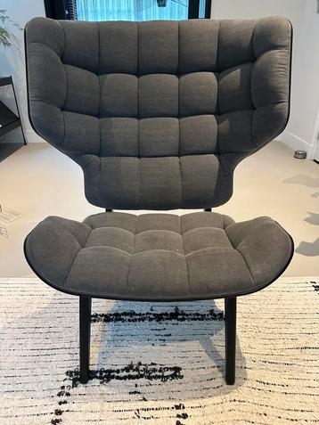 Mammoth chair Norr 11, zwart eiken en stonewash grijze stof beschikbaar voor biedingen