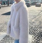 The Kooples Buttoned Ecru Fake Fur Coat/Faux Bontjas, Kleding | Dames, Ophalen of Verzenden