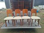 4 deens design eetkamer stoelen, koefoeds , morten, Huis en Inrichting, Stoelen, Ophalen, Hout, Gebruikt, Overige kleuren