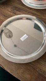 Rvs plateau, Huis en Inrichting, Woonaccessoires | Dienbladen, Ophalen, Gebruikt, Rond, Metaal