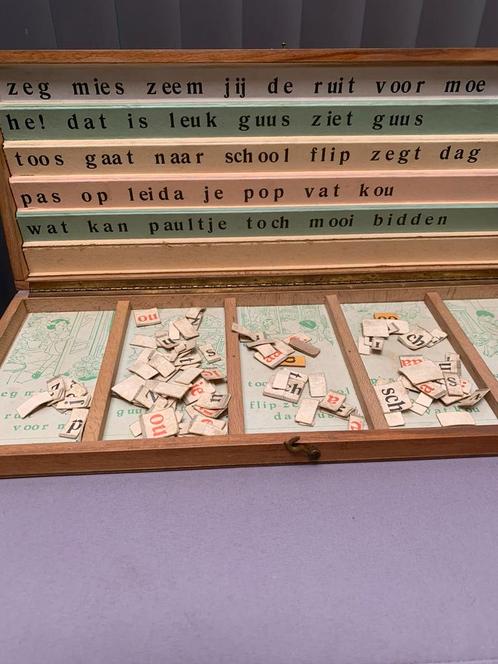 Letterdoos., Antiek en Kunst, Antiek | Schoolplaten, Ophalen