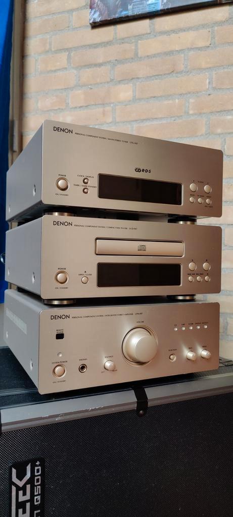 Denon D-F07 component systeem - Stereoset Champagne goud., Audio, Tv en Foto, Stereo-sets, Gebruikt, Cd-speler, Tuner of Radio