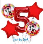 MICKEY MOUSE  5e verjaardag ballonnen set nr M247, Nieuw, Versiering, Ophalen of Verzenden, Verjaardag