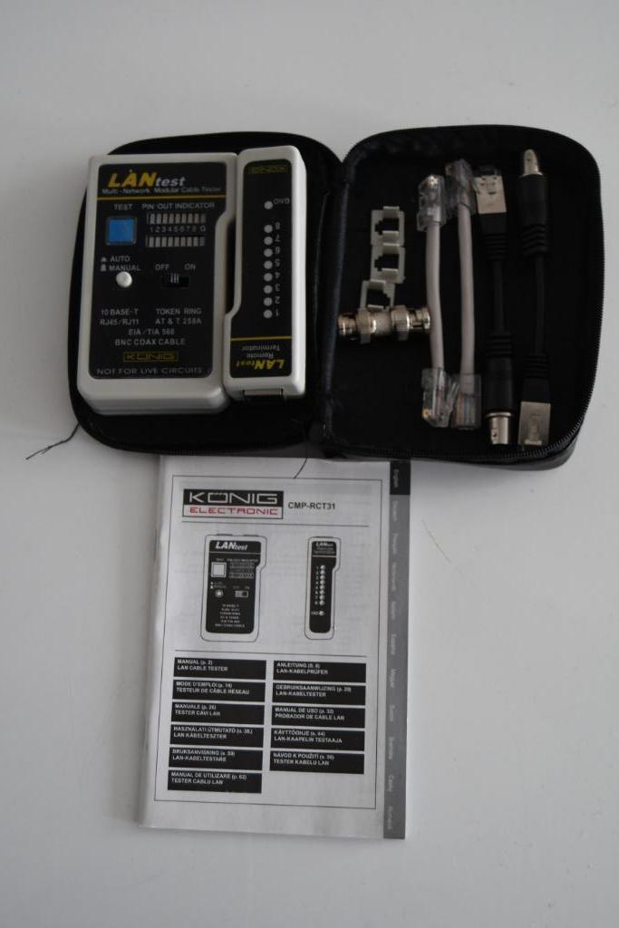 König CMP-RCT31 - Multi-kabeltester, Doe-het-zelf en Verbouw, Elektra en Kabels, Gebruikt, Overige typen, Ophalen of Verzenden