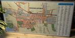 Zeer grote ingelijste kaart van Hoogezand-Sappemeer +straten, Boeken, Ophalen, 2000 tot heden, Nederland, Landkaart