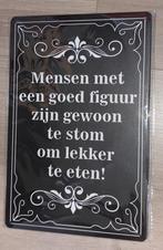 metalen wand tekst decoratie bordjes Nieuw Mancave cafe, Ophalen of Verzenden, Nieuw