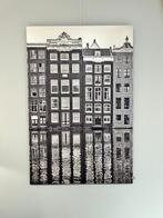Dibond 80/120 cm AluArt Grachtenpand Amsterdam, Ophalen, Zo goed als nieuw, Schilderij, 75 cm of meer