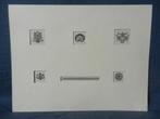 Zes houtgravures Dirk van Gelder voor boek Nala 1948 sign+nr, Antiek en Kunst, Ophalen of Verzenden
