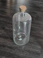 Vaas met kurk, Minder dan 50 cm, Glas, Gebruikt, Ophalen