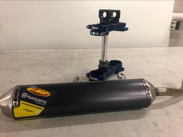 Husqvarna, zgan. X-Trig kroonplaten met FMF demper beschikbaar voor biedingen