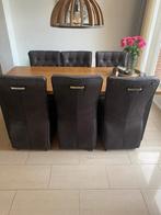 Set van 6 eetkamerstoelen, Ophalen, Gebruikt, Zwart, Vijf, Zes of meer stoelen