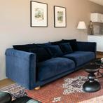 IKEA Stockholm 3-zitsbank in donkerblauw velours, Ophalen, Gebruikt, 100 tot 125 cm, Driepersoons