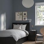 Ikea MALM 2x Ladekast nachtkastje 2 lades zwartbruin, Huis en Inrichting, Ophalen, Minder dan 45 cm, 55 tot 70 cm, Zo goed als nieuw