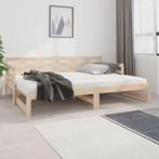 Nieuw uitschuifbaar / Pull-out Bed - vurenhout 2x(80x200), Nieuw, 80 cm, Eenpersoons, Bruin